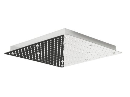SLIM hlavová sprcha s RGB LED osvětlením, čtverec 300x300 mm, nerez