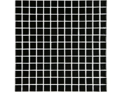 LISA plato skleněné mozaiky black 2,5x2,5cm