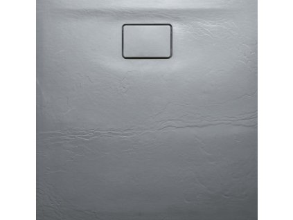 Sapho ACORA vanička z litého mramoru, čtverec 90x90x2,7cm, šedá, dekor kámen AC022