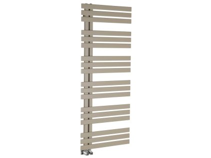 Otopné těleso / radiátor / topný žebřík: SAPHO SILVANA otopné těleso 600 x 1500mm, moca metalíza IR159 od značky Sapho. Série: Silvana. Šířka: 600 mm. Výška: 1500 mm. Výkon: 771 W. Barva: Moca metalíza. Materiál: Ocel. Možnost vytápění: Kombinované vytápění. Doporučená topná tyč o výkonu: 700 W. Doporučené umístění: Koupelna. Rozměry (šxv): 600 x 1500 mm. Rozteč připojení 50 mm: Nesymetrické (na bok). Rozteč připojení přesně: 50 mm. Styl: Designový. Tvar: Designový, Tvar E. Připojení: Středové připojení.