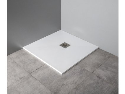 MITIA sprchová vanička z litého mramoru, obdélník 140x90x3 cm