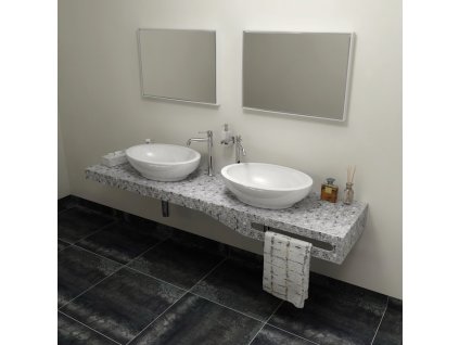 SAPHO TAILOR+ rockstone deska 190x50 cm, límec C, držák ručníku vpravo TRP190C