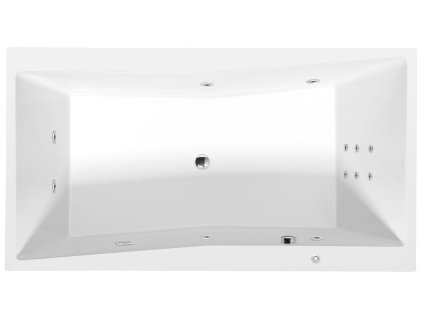 POLYSAN QUEST HYDRO hydromasážní vana, 180x100x49cm, bílá 78511H od značky Polysan. Tvar: Obdélníkové, Hydromasážní. Délka: 180 cm. Šířka: 100 cm. Hloubka: 49 cm. Velikost: Velká, Pro dva. Instalace: Podezděním a obložením, S obkladovým panelem, Usazení na podlahu. Materiál: Akrylát. Barva: Bílá. Vany pro uvolnění a relaxaci