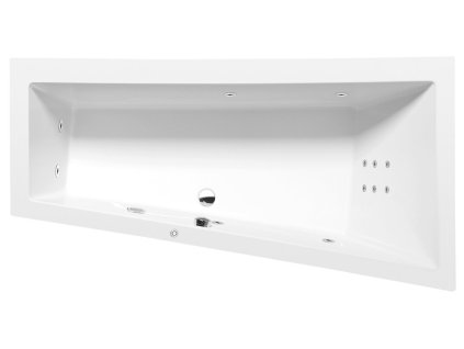 POLYSAN ANDRA R HYDRO hydromasážní vana, 180x90x45cm, bílá 78771H od značky Polysan. Tvar: Asymetrické, Hydromasážní. Délka: 180 cm. Šířka: 90 cm. Hloubka: 45 cm. Velikost: Velká, Pro dva. Instalace: Podezděním a obložením, Usazení na podlahu. Materiál: Akrylát. Barva: Bílá. Vany pro uvolnění a relaxaci