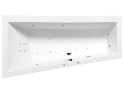 POLYSAN ANDRA L HYDRO-AIR hydromasážní vana, 180x90x45cm, bílá 72872HA od značky Polysan. Tvar: Asymetrické, Hydromasážní. Délka: 180 cm. Šířka: 90 cm. Hloubka: 45 cm. Velikost: Velká, Pro dva. Instalace: Podezděním a obložením, Usazení na podlahu. Materiál: Akrylát. Barva: Bílá. Vany pro uvolnění a relaxaci