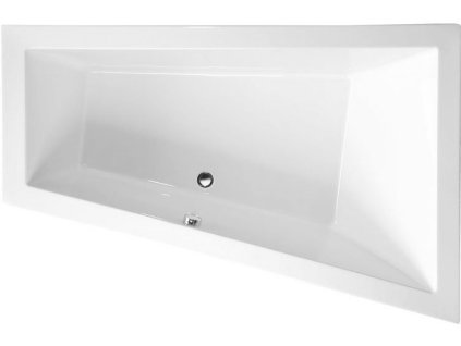 POLYSAN TRIANGL R SLIM asymetrická vana 180x120x50cm, bílá 20611S - Vany > Asymetrické vany