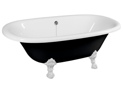 POLYSAN REGATA volně stojící vana 175x85x61cm, nohy bílé, černá/bílá 10261 od značky Polysan. Tvar: Retro, Volně stojící. Délka: 175 cm. Šířka: 85 cm. Hloubka: 61 cm. Velikost: Velká. Instalace: Instalace - sifon nad podlahu, Instalace do prostoru. Materiál: Gelcoat. Barva: Bílá-černá/nohy bílé. Vany, které v koupelně vyniknou