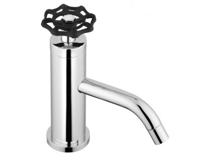 REITANO INDUSTRY stojánková umyvadlová baterie bez výpusti, výška 162 mm, chrom/černá 5102TT
