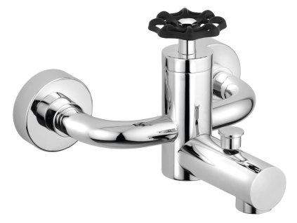 REITANO INDUSTRY nástěnná vanová baterie, chrom/černá 5181TT