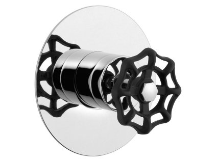 REITANO INDUSTRY podomítková sprchová baterie, 1 výstup, chrom/černá 5105XTT