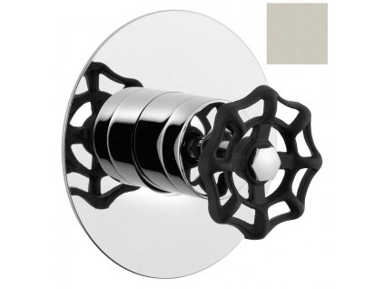 REITANO INDUSTRY podomítková sprchová baterie, 1 výstup, nikl/černá 5105XTT8