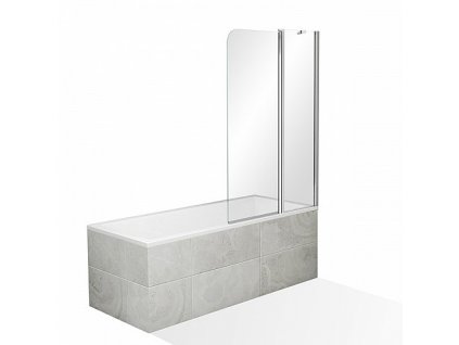 Roth Outlet OBV2 120 x 140 cm vanová zástěna dvojdílná otevíratelná 4000740