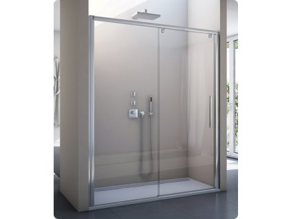 Sanswiss Pur Light S - PLS2- jednodílné posuvné dveře 180 cm, bílý rám, sklo čiré