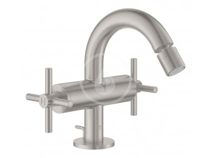 Grohe Atrio bidetová baterie s výpustí, velikost M, kartáčovaný Hard Graphite 24027AL3