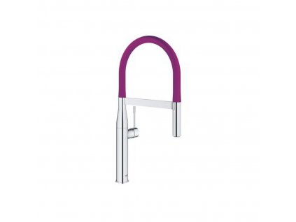 Grohe Essence dřezová baterie s flexibilním ramenem, chrom/purpurová 124977