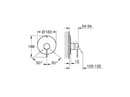 Grohe Essence sprchová baterie pod omítku, chrom 19286001