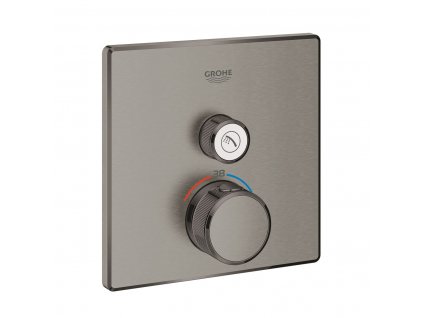 Grohe Grohtherm SmartControl termostatická sprchová baterie pod omítku s 1 ventilem, kartáčovaný Hard Graphite 29123AL0