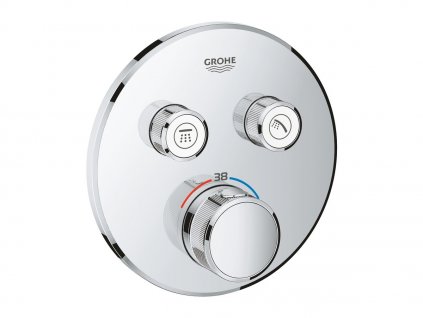 Grohe Grohtherm SmartControl termostatická sprchová podomítková baterie, 2 ventily, chrom 29119000