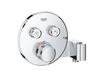 Grohe Grohtherm SmartControl termostatická sprchová podomítková baterie, 2 ventily, s držákem na sprchu, chrom 29120000