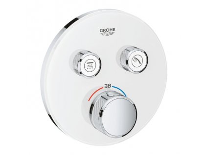 Grohe Grohtherm SmartControl termostatická vanová baterie pod omítku se 2 ventily, měsíční bílá 29151LS0