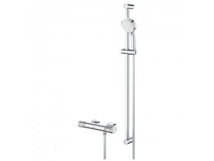 Grohe Grohtherm 1000 Performance sprchový set s termostatem na zeď, 2 proudy, chrom 34784000 1