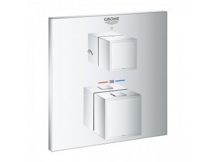 Grohe Grohtherm Cube termostatická baterie pod omítku pro 2 spotřebiče, chrom 24154000 1