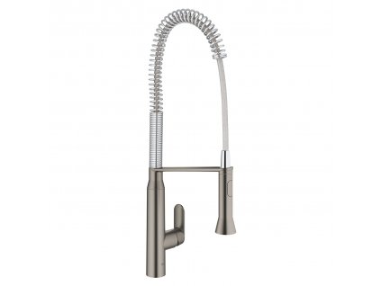 Grohe K7 dřezová baterie s flexibilním ramenem, kartáčovaný Hard Graphite 32950AL0 1