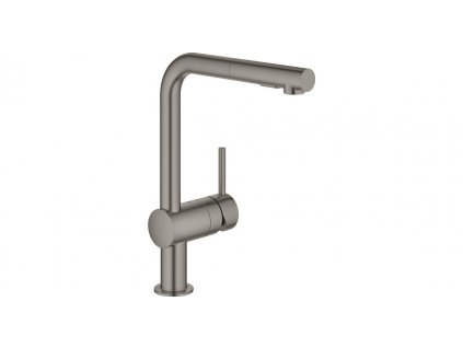 Grohe Minta dřezová baterie s výsuvnou sprškou, kartáčovaný Hard Graphite 30274AL0 1