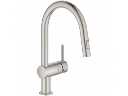 Grohe Minta dřezová baterie s výsuvnou sprškou, supersteel 32321DC2 1