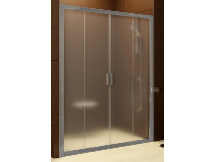 Ravak Sprchové dveře posuvné čtyřdílné 160 cm bílá,     BLDP4-160  TRANSPARENT   0YVS0100Z1