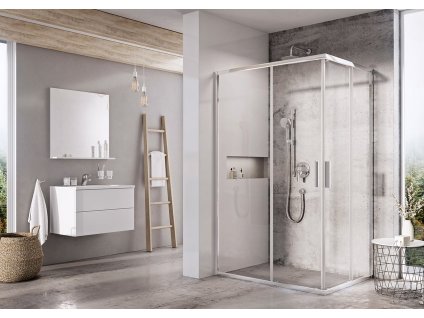 Ravak Blix Slim BLSRV2K+BLSRV2K sprchový kout čtvercový 90x90 cm