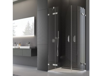 Ronal PUR PU4 sprchový kout čtvrtkruhový 80x80 cm PU4550801007