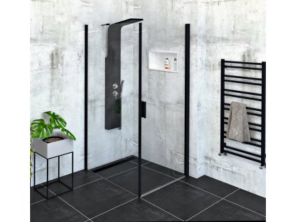 Polysan ZOOM LINE BLACK obdélníkový sprchový kout 800x900mm L/P varianta ZL1280BZL3290B