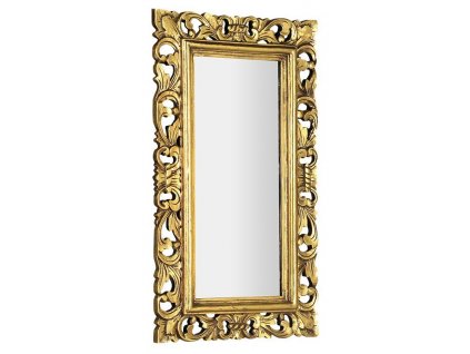 Sapho SAMBLUNG zrcadlo ve vyřezávaném rámu 40x70cm, zlatá IN110