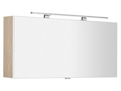 Sapho CLOE galerka s LED osvětlením 120x50x18cm, jilm bardini CE120-0013