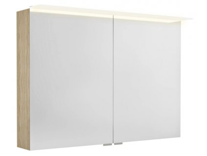 Sapho LINEX galerka s LED osvětlením, 100x70x15cm, jilm bardini LX100-0013