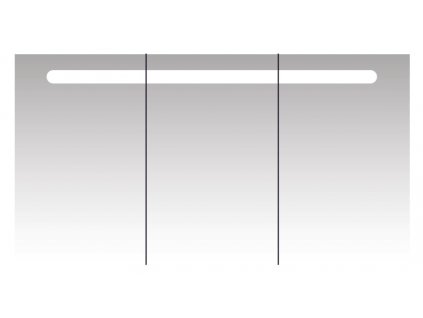 Intedoor Zrcadlová skříňka s LED osvětlením a oboustraným zrcadlem, korpus bílý,   120×14×64 cm  TONIC ZS 120 01   TONIC ZS 120 01  120×14×64 cm