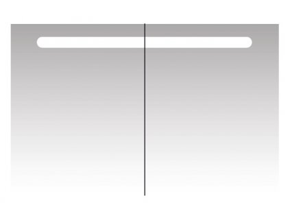 Intedoor Zrcadlová skříňka s LED osvětlením a oboustraným zrcadlem, korpus bílý,   100×14×64 cm  TONIC ZS 100 01   TONIC ZS 100 01  100×14×64 cm