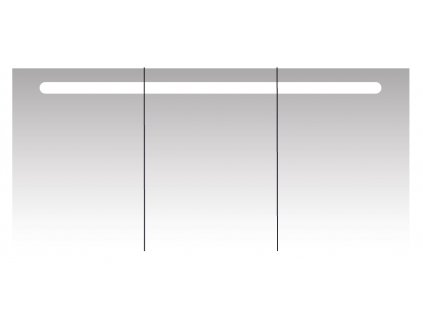Intedoor Zrcadlová skříňka s LED osvětlením a oboustraným zrcadlem, korpus bílý,   140×14×64 cm  TONIC ZS 140 01   TONIC ZS 140 01  140×14×64 cm