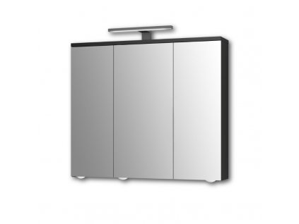 Jokey Zrcadlová skříňka (galerka) - černá matná,   š. 72,2 cm, v. 68,2 cm, hl. 19,5 cm  ARDA BLACK   112113220-0700  š. 72,2 cm, v. 68,2 cm, hl. 19,5 cm