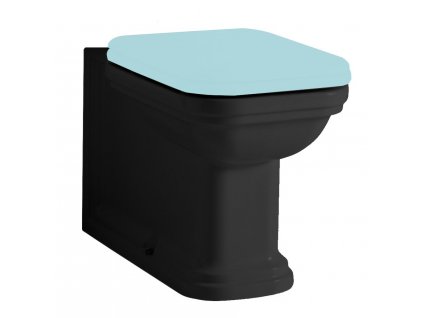 Kerasan WALDORF WC kombi mísa 40x68cm, spodní/zadní odpad, černá mat 411731