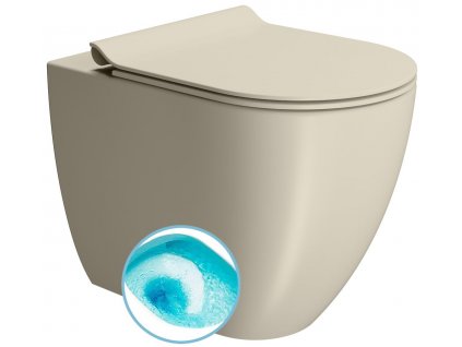 GSI PURA WC mísa stojící, Swirlflush, 36x55cm, spodní/zadní odpad, creta dual-mat 880308