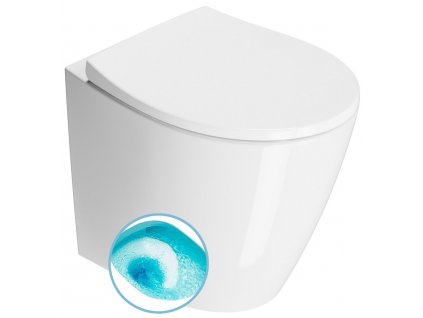 GSI MODO WC mísa stojící, Swirlflush, 37x52cm, spodní/zadní odpad, bílá ExtraGlaze 981011