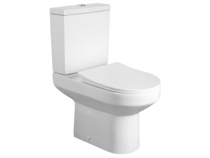 Aqualine VERMET WC kombi mísa, spodní/zadní odpad, bílá VR038