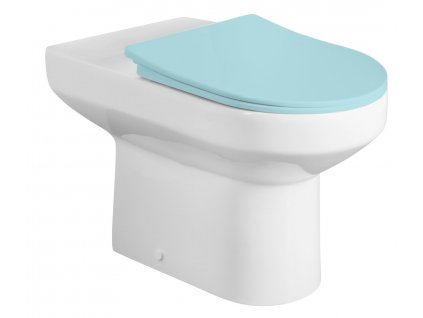 Aqualine VERMET WC kombi mísa, zadní/spodní odpad, bílá VR038-432