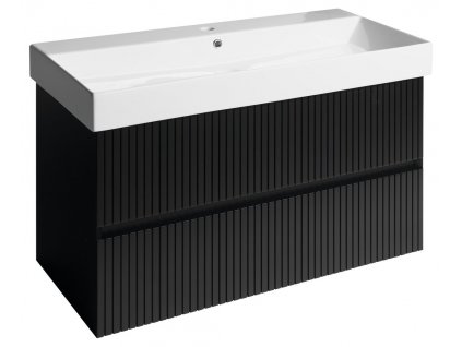 Sapho FILENA umyvadlová skříňka 95x51,5x43cm, černá mat strip FID1210BS