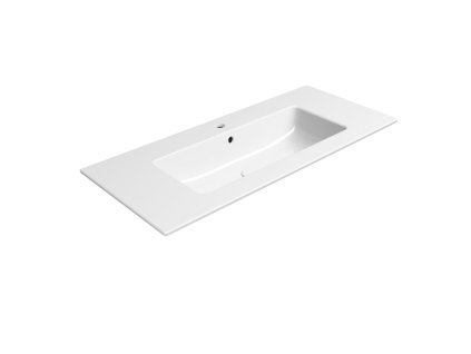 Sapho PURA keramické umyvadlo Slim 102x46cm, bílá ExtraGlaze 8886111