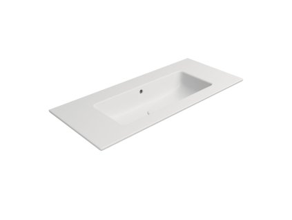 Sapho PURA keramické umyvadlo Slim 102x46cm, bez otvoru, bílá mat 8886009