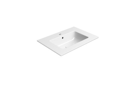 Sapho PURA keramické umyvadlo Slim 62x46cm, bílá ExtraGlaze 8884111