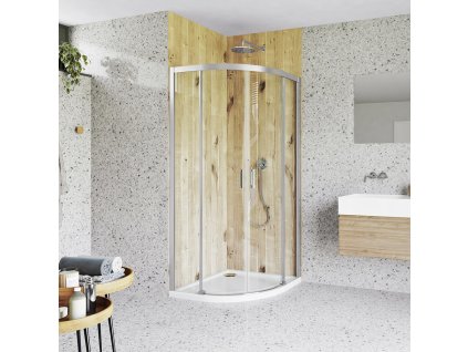 Roth CARIBA LINE CI R55 Sprchový kout čtvrtkruhový 100x100 cm
